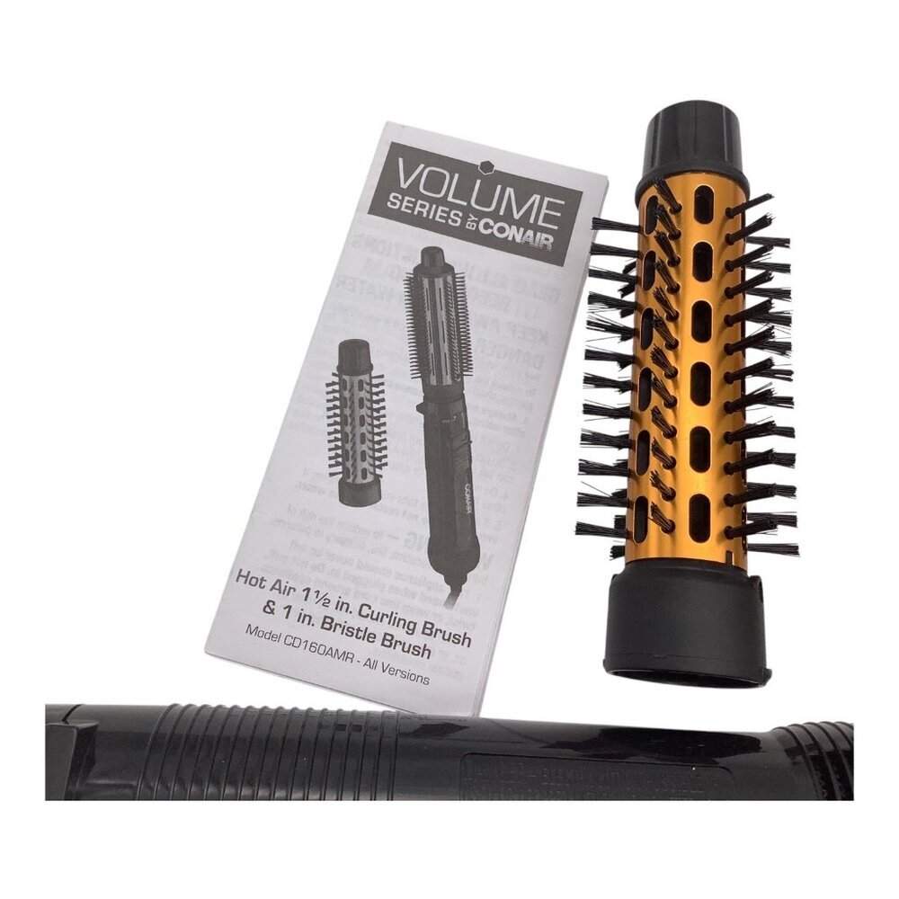 Conair 2-in-1 Hot Air Curling Combo, Includes 1.5-inch Curl Brush and 1-inch Alu - Picture 4 of 7